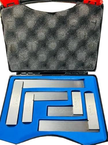 OMEX PRECISION STEEL HARDENED SQUARE SET GROUND MACHINIST TOOL 2" 3" 4" 6" NEW DIN875 I PLASTIC BOXED