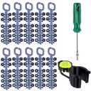 10 Pack Rotor Adjustment Tool Set Compatible with Rain Bird 5000 Sprinkler Heads, Rotor Nozzle Trees with Hold up Tool and Screwdriver for Lawn Irrigation Sprinkler System