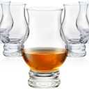 Whiskey Glasses Set of 6 - Clear Mint Julep Shot Glass Bar Gift Sake Sets, Old Fashioned Brandy Snifter Drinking Glasses Whisky Glass for Scotch Bourbon Liquor Tequila Gin Tonic Cognac Vodka Cocktail