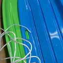 Toboggan Snow Sled for Adult and Kids-Durable Cold Resistant Flexible Design,Fits 1-2 Riders with Pull Rope & Handles for Winter Outdoor Sports-35 Inch (Orange-Pink)