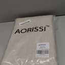 Textured Linen Tablecloth Rectangle 60x84 Water Resistant Spill-Proof Wipeable Fabric Table Cloth Wrinkle Free Cloth Dining Table Cover for Birthday Spring Summer Holiday Party Tablecover (Khaki)