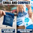 3 x Cruise On Sand Remover Bag for Beach - Wipes Off Sand from Feet, Legs, Hands - Beach Accessories Essentials for Women, Kids & Family - Must Haves for Vacation!