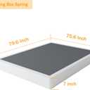 SHLAND King Box Spring, 7 Inch King Size Box Spring and Cover Set, 3000lbs Heavy Duty Metal Mattress Foundation with Easy Clean Cover, No Noise, Easy Assembly