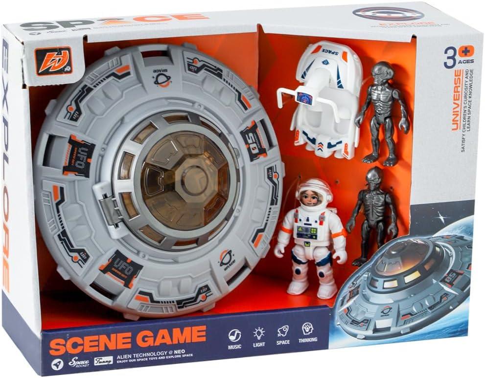 Educational Toys,Interactive Toys, 4-5 Boys,Boys Gift-Space Kids,STEM Space Kids for 6-8 Years Old (Ufo)
