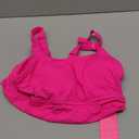 Women Sports Bra Swim Tops - Crop Bikini Top Supportive Bathing Suit Top Swimwear (Large, Hot Pink)