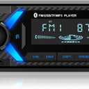 Car Radio Bluetooth with Type-C/USB Port, Wistrue FM/AM Single Din Car Stereo Radio with Bluetooth Hands-Free 2 USB/AUX/SD/DSP,MP3 Player(No CD DVD Player)