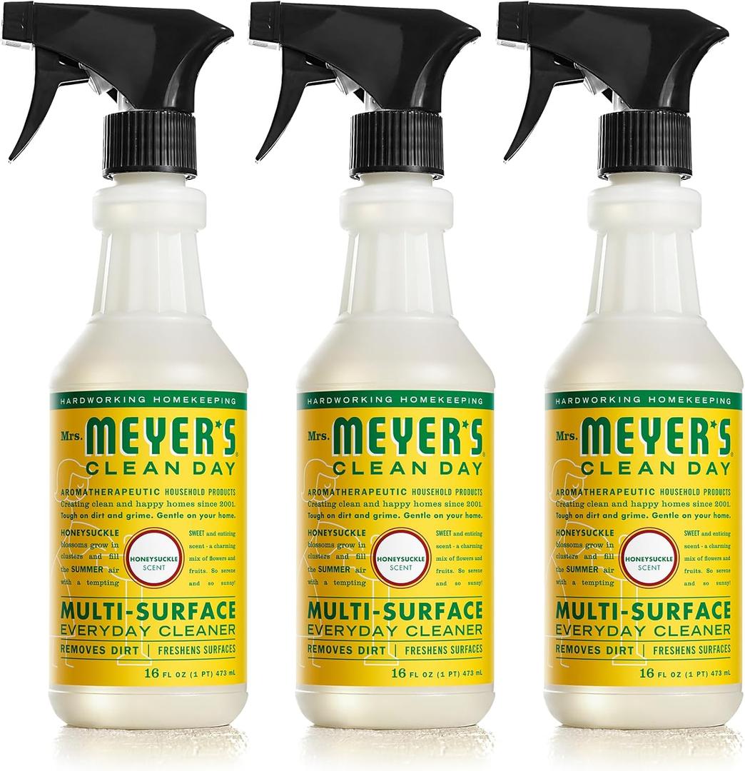 MRS. MEYER'S CLEAN DAY All-Purpose Cleaner Spray, Honeysuckle (16 Fl Oz (Pack of 6)