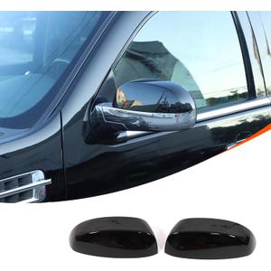 Car Door Rear View Mirror Cover Cap Compatible with Cadillac Escalade 2007-2014,ABS Car Outside Side Rearview Mirror Cover Trim Accessories (Glossy Black)