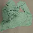 YEOREO Sophie Women Off Shoulder Long Sleeve Shirts Double Lined Basic Undershirt Y2K Going Out Tops (Medium, Avocado Green)