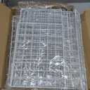 4-Tier Stackable Closet Organizers and Storage Basket, Foldable Closet Shelf Organizer System, Space-Saving Clothes Storage Drawer Organizer for Wardrobe, White (Patent Pending)