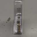 10-14MM WOMENS TWO TONE STAINLESS STEEL BUCKLE WATCH BAND 6 INCHES LONG