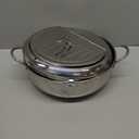 Kerilyn Deep Fryer Pot, 11 Inch/4.2 L Janpanese Style Tempura Frying Pot with Lid, 304 Stainless Steel with Temperature Control and Oil Drip Drainer Rack, for Kitchen French Fries, Chicken