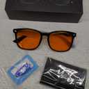 Okany Blue Light Blocking Glasses Gaming Computer Glasses Powerful Professional Screen Filter (Black Amber)