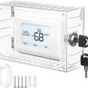 Thermostat Lock Box with Key 7.28x4.72x2.24 Inches Clear Plastic – Prevents Unauthorized Temperature Changes for HVAC Systems – for Home, Office, Schools, Property Managers