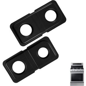 Drip Pans Cooktop for GE Spectra XL44 Gas Stove GE Oven Parts WB34K10009 WB34K10010 Rectangle Range Cooktop Drip Bowls for GE Gas Stove Drip Pans Oven Replacement Parts