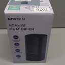 Humidifiers for Bedroom, 2.0L Cool Mist Humidifier for Home Plant and Baby Nursery, Quiet Ultrasonic Humidifier with 360 Nozzle, Auto Shut-Off, Filterless, Black