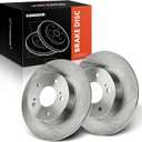 A-Premium 10.94 inch (278mm) Rear Solid Disc Brake Rotors Compatible with Select Nissan and Infiniti Models - Maxima 1994-2003, I30 1996-2001, I35 2002-2004, 2-PC Set