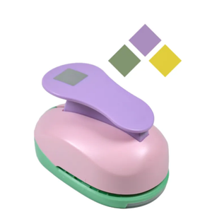 UCEC Paper Craft Square Hole Tag Punch 2 Inches with, Tag Shape Lever Action Craft Puncher for Paper Crafting Scrapbooking Cards Arts for DIY Projects