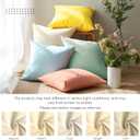 4 x Encasa XO Throw Pillow Covers 18x18 in Set of 2 Grey | No Inserts | Cotton Pillow Covers for Living Room, Bed, Sofa, Couch | Decorative Cushion Covers with Improved Zippers