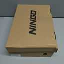 NINGO Leather Non Slip Shoes for Men Women, Slip On Water Resistant Work Loafers, Slip Resistant Lightweight Breathable Chef Footwear & Sneakers for Kitchen/Restaurant Staff and Hospitality (10 Women/8.5 Men, Black)