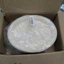 DaYammi 12 Inch Oval Paper Plates 125 Pack 100% Compostable Plates