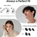 2 x Ear Plugs for Sleeping Noise Cancelling,Reusable Silicone Earplugs with Carrying Case,Ear Plugs for Noise Reduction for Sleep,Noise Sensitivity,Travel,Focus - 5 Pairs Ear Tips in S/M/L (1 Count (Pack of 2))