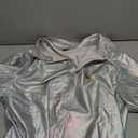 Arjen Kroos Mens Sequin Top 70s Outfit Disco Rave Party Collared T-Shirt Short Sleeve Breathable Metallic Shirt, Size L