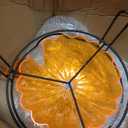 1.3 Gallon Fall Pumpkin Plastic Drink Dispenser with Metal Stand