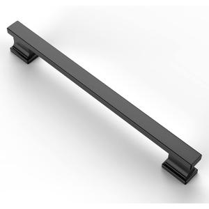 Asidrama 10 Pack 6.3 Inch(160mm) Matte Black Kitchen Cabinet Handles, Cabinet Pulls Kitchen Cabinet Hardware for Cupboard Drawer Pulls