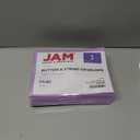 JAM PAPER Plastic Envelopes with Button & String Tie Closure - Index Size - 5 1/2 x 7 1/2 - Lilac Purple - 12/Pack