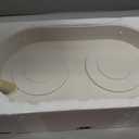 Raised Cat Food and Water Bowl Set - Elevated Ceramic Dishes With Non-Slip Stand and Splash Guard for Small Dogs - 2 x 480 ML (16.2 OZ) (White)