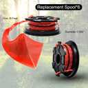 753-1156 0.095" 18ft Dual Trimmer Line Compatible with MTD 791-180120 753-1223 953-1156 753-1156 753-06707 49U1341L063 49U3578P953 Troy-Bilt TB252S TB22EC Small Bump Heads (6 Pack)