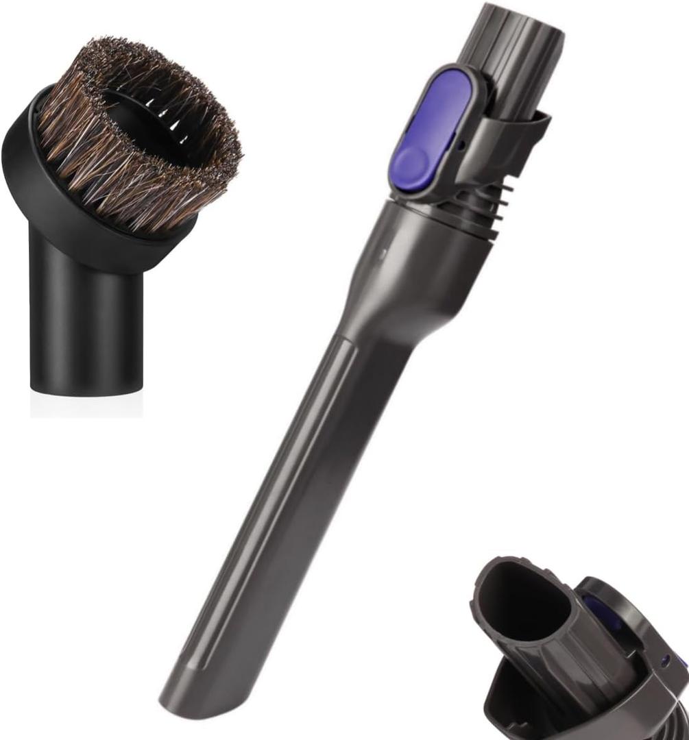 IX141 Pet Cordless Stick Vacuum Replacement Parts Compatible With Shark Pet Cordless Stick IZ162H IZ163H IZ362H IZ562H IZ140 IZ142 UZ145 Crevice Tool Horse Hair Brush Attachment for D-Shaped Vacuum