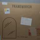 Arched Bathroom Mirror for Wall, 40" x 28" Gold Metal Frame Vanity Mirror, HD Glass Over Sink for Bathroom, Entryway, Bedroom