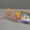 Toddler Toys for 2 3 4 5 Years Old Kids, Transport Car Carrier Truck Toy with 6 Wooden Vehicle, 30in Foldable Track Trailer with Light & Sound Effects, Best Gift Choice for Christmas, Birthday