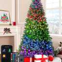 7.5ft Smart Artificial Christmas Tree App Control - 400 RGB LED Lights, Music Sync, Group Control, DIY Colors, 1477 Branch Tips, Timer, Remote Controlled Prelit Tree Easy to Assemble for Home, Party