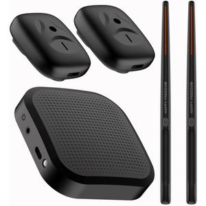 Virtual Air Drum Set Portable Electric Air Drumsticks Professional Electronic Virtual Air Drum Drumsticks Pedals for Beginners Children Adults