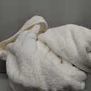 Bedsure Thick Heavy Warm Blankets for Winter, Soft Fleece Twin Blanket for Bed, GentleSoft Cozy Fluffy Thick Winter Christmas Cream Throws, Anti-Static 500Gsm Design, Twin XL, Cream, 66x90 Inch