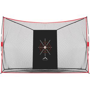 10x7ft Golf Practice Screen with Target - Heavy Duty Driving Range Barrier for Home & Outdoor Use - Easy Setup Swing Training Net for Backyard Indoor or Outdoor Practice