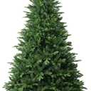 Treepool 6FT Artificial Christmas Tree with 1413 PE&PVC Mixed Branch Tips, Unlit Hinged Premium Spruce Fake Xmas Trees, Green, Foldable Base