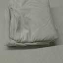 MIULEE 100% Blackout Curtains 84 inches Long White Linen Curtains & Drapes for Bedroom Back Tab Living Room Darkening Full Black Out Window Curtain Panels Rod Pocket, 2 Panels Set