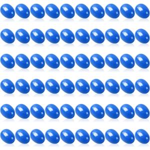 Easter Eggs 2.4 - Blue Fillable Easter Eggs - 60 Pcs Easter Basket Stuffers - Blue Eggs Bowl and Vase Filler Faux for DIY Spring and Easter Decorations (Blue)