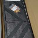 Forbena Large Floating Shelves for Wall 24 Inch Long Set of 3, 8 in Deep Wall Bookshelf for Bedroom Living Room, Wooden Heavy Duty Hanging Book Shelves for Office Kitchen Closet Storage (Black)