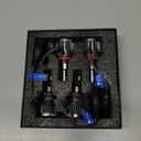 Compatible with Silverado 1500 2007-2022; Silverado 2500 3500 2008-2022 Light Bulbs High and Low Beams, 4 pcs