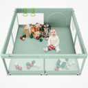 Fodoss Playpen for Babies and Toddlers, Green Playpen for Apartment, Kids Play Pen, Extra Large Baby Play Pen, Big Playard for Infants