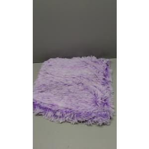 MIULEE Pack of 2 Ultra Soft Fluffy Throw Pillow Covers Decorative Plush Shaggy Double-Sided Faux Fur Winter Pillow Cases Cushions Covers for Cute Sofa Bedroom Ca 18x18 Inch Purple Ombre