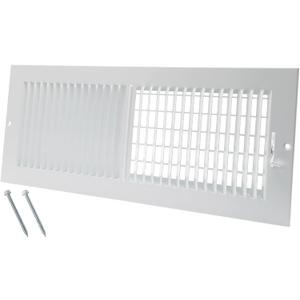 16 x 6 Inch [Duct Opening] Air Vent Covers for Wall or Ceiling - High Airflow 2 Way Steel Ventilation - Adjustable Wall/Ceiling Register, 17-3/4 Inch x 7-3/4 Inch [Overall Dimensions]