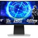 Samsung 49-Inch Odyssey G9 (G95SD) Series QD-OLED G-Sync Compatible Curved Gaming Monitor, 240Hz, 0.03ms, Dual QHD, Glare Free, FreeSync Premium Pro, Ergonomic Stand, LS49DG956SNXGO,2024, 