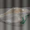 OIAHOMY Gift Basket with Handle, Small Woven Basket with Gift Bag, Ribbon and Wrap Tissue Paper, Nursery Bins Empty to Fill with Small Items, Baby, Pet Toy Organizer - White (12"x 8"x 5")