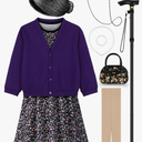 Old Lady Costume for Kids 100 Days of School Costume for Girls 100th Day of School Granny Old Lady Dress Up Accessory